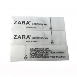 Wholesale Discount White Plastic Eas Ink Tag Pin -
 Hyb-AMSL-009 AM woven label  – Hybon